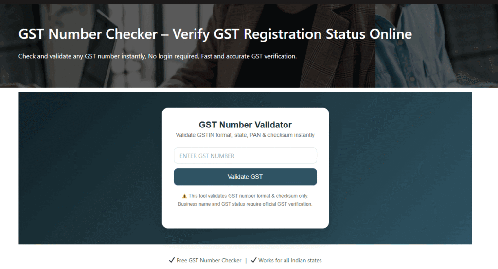 How to check GST number is valid or not on the GST Validator