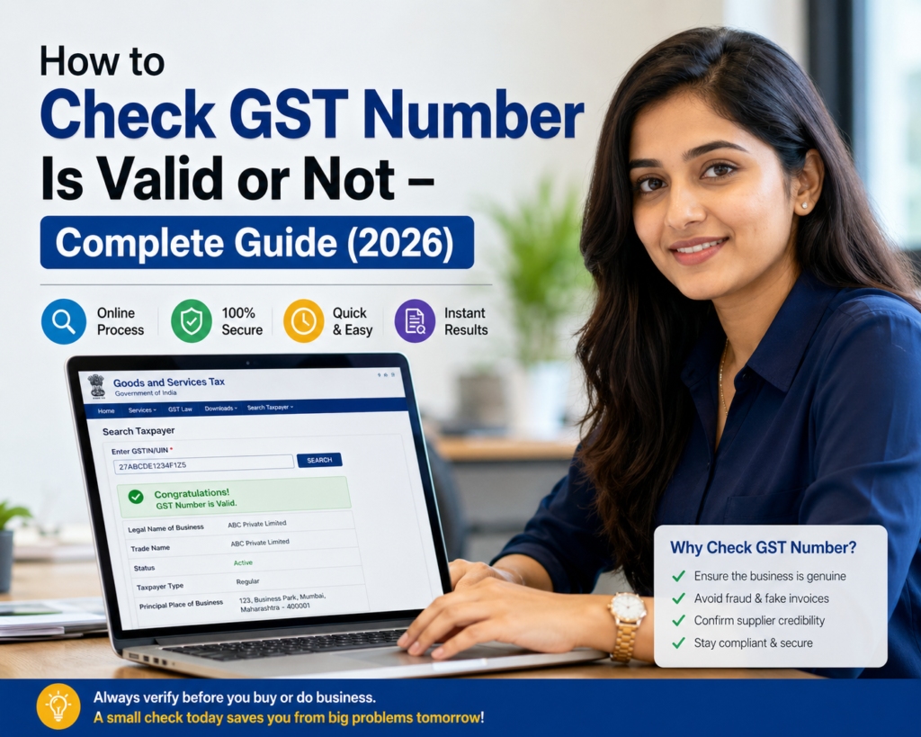 How to check if GSTIN is valid or not online using GST portal step-by-step verification guide
